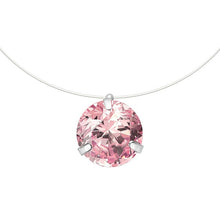 Load image into Gallery viewer, SUMENG Female Transparent Fishing Line Necklace Silver Invisible Chain Necklace Women Rhinestone Choker Necklace Collier Femme