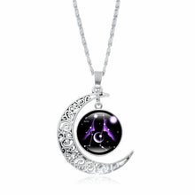 Load image into Gallery viewer, XUSHUI XJ 12 Constellation Glass Cabochon Pendant Necklace