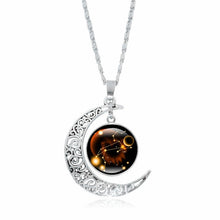 Load image into Gallery viewer, XUSHUI XJ 12 Constellation Glass Cabochon Pendant Necklace