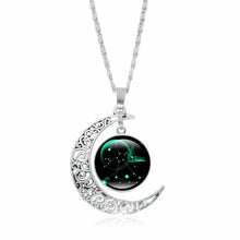 Load image into Gallery viewer, XUSHUI XJ 12 Constellation Glass Cabochon Pendant Necklace