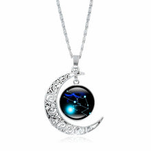 Load image into Gallery viewer, XUSHUI XJ 12 Constellation Glass Cabochon Pendant Necklace