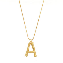 Load image into Gallery viewer, Initial Letters Necklace Women Gold Color Chain 2018 Fashion Long Necklaces Big Pendant Boho Statement Necklace Collier Femme