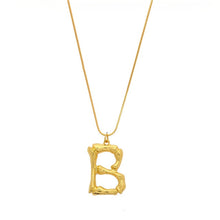 Load image into Gallery viewer, Initial Letters Necklace Women Gold Color Chain 2018 Fashion Long Necklaces Big Pendant Boho Statement Necklace Collier Femme