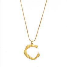 Load image into Gallery viewer, Initial Letters Necklace Women Gold Color Chain 2018 Fashion Long Necklaces Big Pendant Boho Statement Necklace Collier Femme