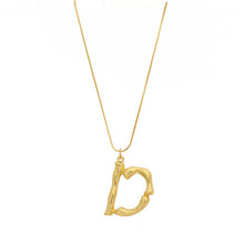 Load image into Gallery viewer, Initial Letters Necklace Women Gold Color Chain 2018 Fashion Long Necklaces Big Pendant Boho Statement Necklace Collier Femme