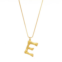 Load image into Gallery viewer, Initial Letters Necklace Women Gold Color Chain 2018 Fashion Long Necklaces Big Pendant Boho Statement Necklace Collier Femme