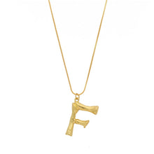 Load image into Gallery viewer, Initial Letters Necklace Women Gold Color Chain 2018 Fashion Long Necklaces Big Pendant Boho Statement Necklace Collier Femme
