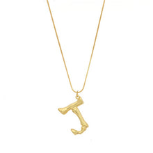 Load image into Gallery viewer, Initial Letters Necklace Women Gold Color Chain 2018 Fashion Long Necklaces Big Pendant Boho Statement Necklace Collier Femme