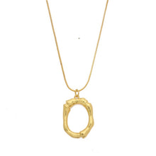 Load image into Gallery viewer, Initial Letters Necklace Women Gold Color Chain 2018 Fashion Long Necklaces Big Pendant Boho Statement Necklace Collier Femme