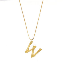 Load image into Gallery viewer, Initial Letters Necklace Women Gold Color Chain 2018 Fashion Long Necklaces Big Pendant Boho Statement Necklace Collier Femme