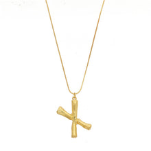 Load image into Gallery viewer, Initial Letters Necklace Women Gold Color Chain 2018 Fashion Long Necklaces Big Pendant Boho Statement Necklace Collier Femme