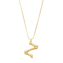 Load image into Gallery viewer, Initial Letters Necklace Women Gold Color Chain 2018 Fashion Long Necklaces Big Pendant Boho Statement Necklace Collier Femme