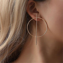 Load image into Gallery viewer, New exaggerated Big Earrings for Women Circle Round Alloy Earrings Jewelry Halloween Gift