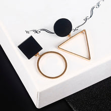 Load image into Gallery viewer, New Fashion Geometric Stud Earrings For Women Round Triangle Design Elegant Earrings For Birthday Wedding Gift Brincos