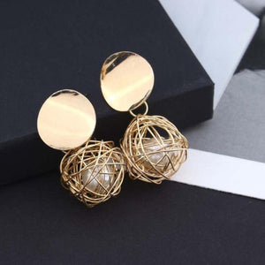 New Fashion Geometric Stud Earrings For Women Round Triangle Design Elegant Earrings For Birthday Wedding Gift Brincos