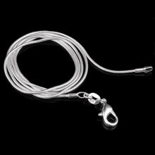 Load image into Gallery viewer, 925 sterling silver Snake Chain Plated Necklace Statement Jewelry Women sterling silver jewelry chokers fashion accessories
