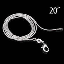 Load image into Gallery viewer, 925 sterling silver Snake Chain Plated Necklace Statement Jewelry Women sterling silver jewelry chokers fashion accessories