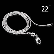 Load image into Gallery viewer, 925 sterling silver Snake Chain Plated Necklace Statement Jewelry Women sterling silver jewelry chokers fashion accessories