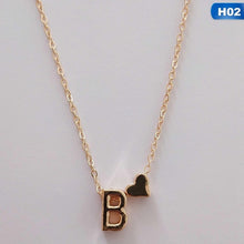 Load image into Gallery viewer, Fashion Tiny Dainty Heart Initial Necklace Personalized Letter Necklace Name Jewelry For Women Accessories Girlfriend Gift