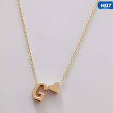 Load image into Gallery viewer, Fashion Tiny Dainty Heart Initial Necklace Personalized Letter Necklace Name Jewelry For Women Accessories Girlfriend Gift