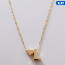 Load image into Gallery viewer, Fashion Tiny Dainty Heart Initial Necklace Personalized Letter Necklace Name Jewelry For Women Accessories Girlfriend Gift