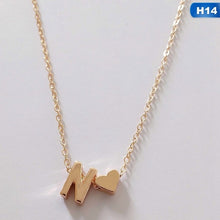 Load image into Gallery viewer, Fashion Tiny Dainty Heart Initial Necklace Personalized Letter Necklace Name Jewelry For Women Accessories Girlfriend Gift