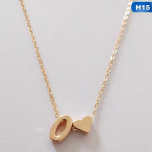 Load image into Gallery viewer, Fashion Tiny Dainty Heart Initial Necklace Personalized Letter Necklace Name Jewelry For Women Accessories Girlfriend Gift