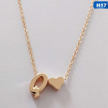 Load image into Gallery viewer, Fashion Tiny Dainty Heart Initial Necklace Personalized Letter Necklace Name Jewelry For Women Accessories Girlfriend Gift