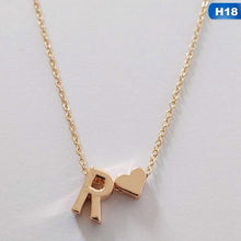 Load image into Gallery viewer, Fashion Tiny Dainty Heart Initial Necklace Personalized Letter Necklace Name Jewelry For Women Accessories Girlfriend Gift