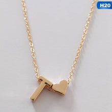 Load image into Gallery viewer, Fashion Tiny Dainty Heart Initial Necklace Personalized Letter Necklace Name Jewelry For Women Accessories Girlfriend Gift