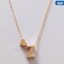 Load image into Gallery viewer, Fashion Tiny Dainty Heart Initial Necklace Personalized Letter Necklace Name Jewelry For Women Accessories Girlfriend Gift