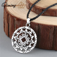 Load image into Gallery viewer, Viking Valknut Pendant Men's Necklace Women Round Pagan Religious Male Man Slavic Silver Steampunk Jewelry Tibetan Amulet Gift