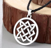 Load image into Gallery viewer, Viking Valknut Pendant Men's Necklace Women Round Pagan Religious Male Man Slavic Silver Steampunk Jewelry Tibetan Amulet Gift