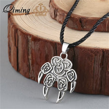 Load image into Gallery viewer, Viking Valknut Pendant Men's Necklace Women Round Pagan Religious Male Man Slavic Silver Steampunk Jewelry Tibetan Amulet Gift