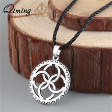 Load image into Gallery viewer, Viking Valknut Pendant Men's Necklace Women Round Pagan Religious Male Man Slavic Silver Steampunk Jewelry Tibetan Amulet Gift