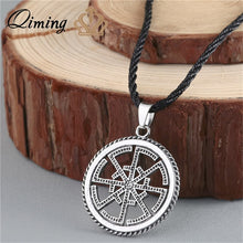 Load image into Gallery viewer, Viking Valknut Pendant Men's Necklace Women Round Pagan Religious Male Man Slavic Silver Steampunk Jewelry Tibetan Amulet Gift