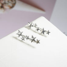 Load image into Gallery viewer, Moon Star Ear Climber Tiny Star Moon Stud Earrings For Women Everyday Teen Mothersday Celestial Birthday Gift Jewelry Earrring