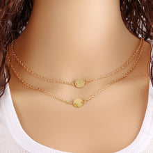 Load image into Gallery viewer, F10 Fashion Gold Color Multilayer Coin Tassels Lariat Bar Necklaces Beads Choker Feather Pendants Necklaces For Women Bijoux