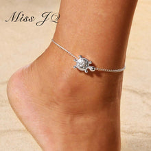 Load image into Gallery viewer, Miss JQ New Simple and Stylish Delicate Turtle Anklets For Women Yoga Anklet Chain Beach Casual Personality Jewelry Accessories