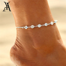 Load image into Gallery viewer, 2018 Fashion Crystal Anklets For Women Gold Silver Color Boho Anklet Bracelet on the Leg Foot Bracelets Bohemian Jewelry New