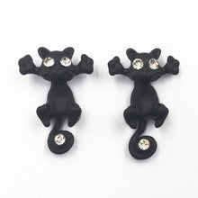 Load image into Gallery viewer, 11.11 Sale 1Pair Fashion Multiple Color Classic Fashion Kitten Animal Jewelry Cute Cat Stud Earrings For Women Girls