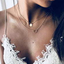 Load image into Gallery viewer, New jewelry necklace ladies multi-layer necklace sequined multi-layer pendant necklace 2018
