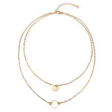 Load image into Gallery viewer, New jewelry necklace ladies multi-layer necklace sequined multi-layer pendant necklace 2018