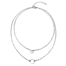Load image into Gallery viewer, New jewelry necklace ladies multi-layer necklace sequined multi-layer pendant necklace 2018