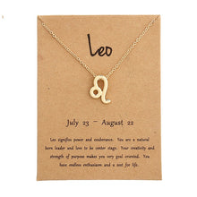 Load image into Gallery viewer, Star Zodiac Sign 12 Constellation Necklaces Pendants Choker Necklaces for Women Jewelry