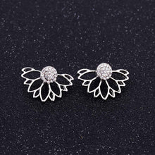 Load image into Gallery viewer, Korean Jewelry Zircon Pearl Heart Crystal Flower Angel Wings Geometry Stud Earrings For Women Statement Ear Jewelry Wholesale