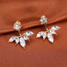 Load image into Gallery viewer, Korean Jewelry Zircon Pearl Heart Crystal Flower Angel Wings Geometry Stud Earrings For Women Statement Ear Jewelry Wholesale