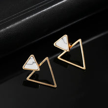 Load image into Gallery viewer, New Earrings Fashion Simple Stud Earrings Personality Trend Push-back Triangle Earrings Wholesale Jewelry Women's Earrings