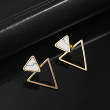 Load image into Gallery viewer, New Earrings Fashion Simple Stud Earrings Personality Trend Push-back Triangle Earrings Wholesale Jewelry Women's Earrings