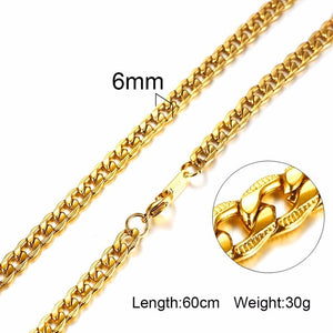 Vnox 3-6MM Silver Tone Snake Cocoon Curb Link Flat Box Wheat Chains Stainless Steel Men Necklace Choker Jewelry 24 inch